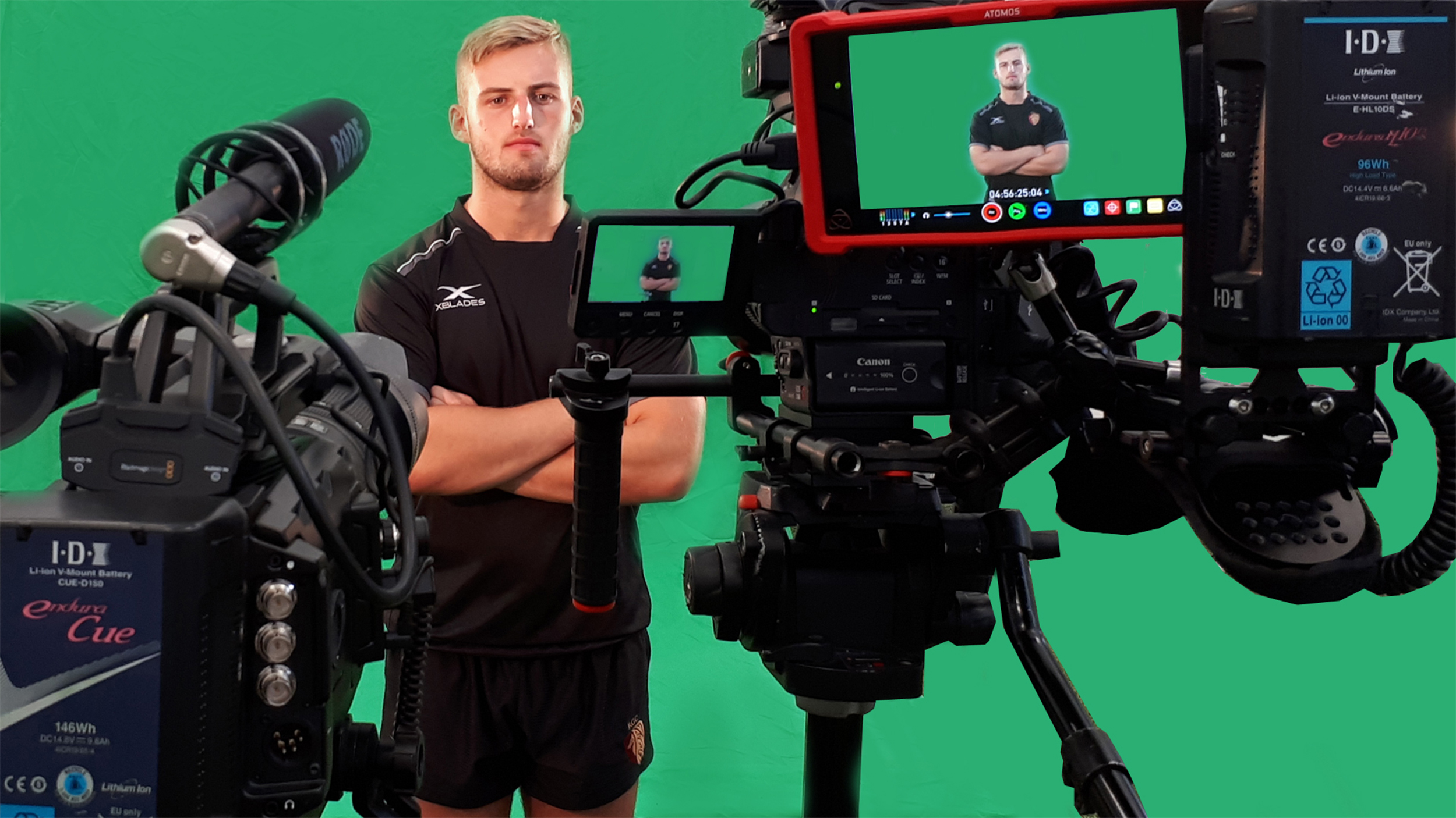 green screen filming sports