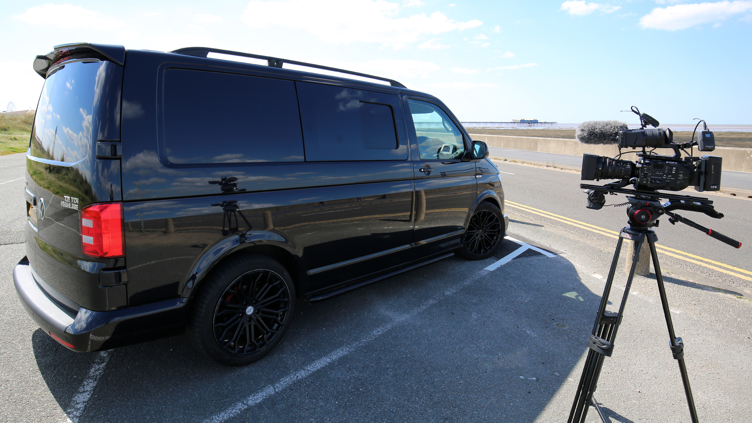 tv production van onsite filming